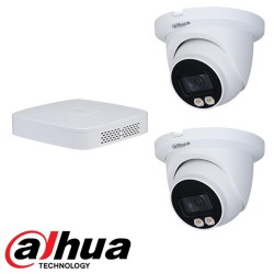 Dahua set 4-kanaals IP NVR + 2 x 4MP IP TIOC camera IP67