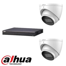 Dahua set 4-kanaals IP NVR + 2 x 4MP IP eyeball 2.7-13.5mm camera IP67