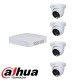 Dahua set 4-kanaals IP NVR + 4 x 4MP IP TIOC camera IP67