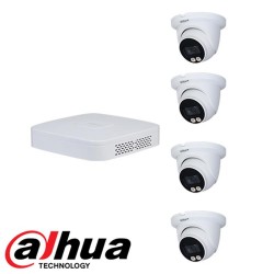 Dahua set 4-kanaals IP NVR + 4 x 4MP IP TIOC camera IP67