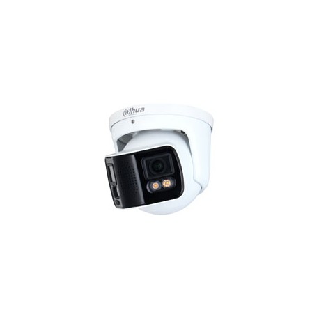 Dahua IPC-PDW5849-A180-E2-ASTE BL 2×4MP Full-Color Dual-Lens Splicing turret netwerkcamera Wit licht tot 40m , IP67, wit