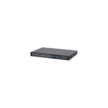 Dahua DH-LR2226-24ET-360-V2 web managed switch 24 poorts met ePoE, 24 x 10/100 Base-T